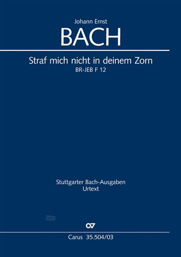 Straf mich nicht mit deinem Zorn (Klavierauszug) (Buch)