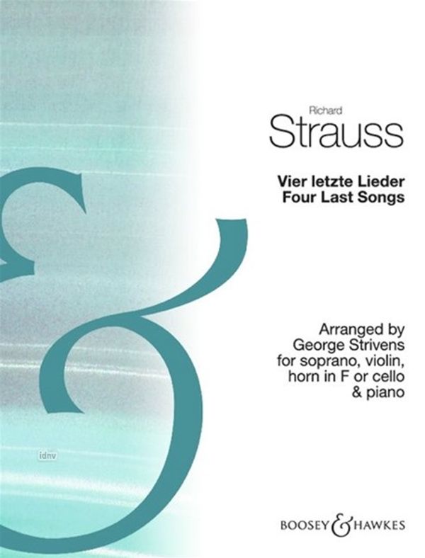 Vier letzte Lieder / Four Last Songs (Buch)