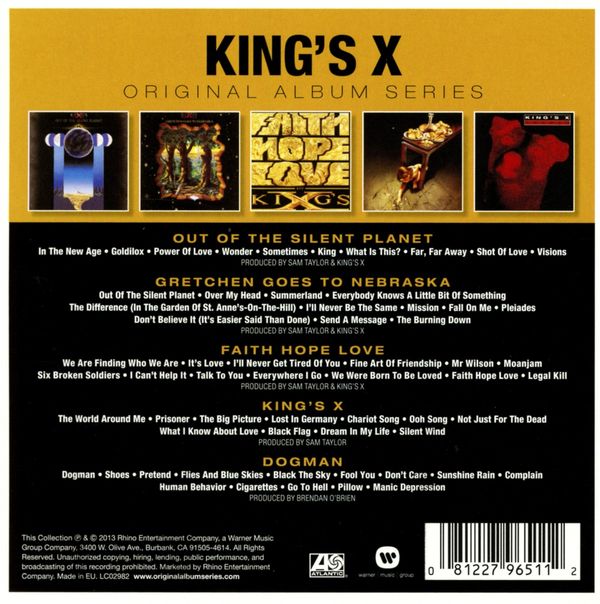 King's X Original Album Series (5 CDs) WOM