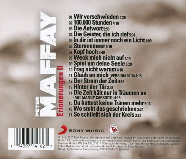 Peter Maffay: Erinnerungen 2 – Die stärksten Balladen (CD) – jpc.de