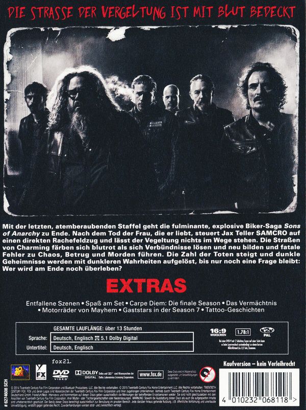 Sons Of Anarchy Staffel 7 Deutsch Ausstrahlung Sons Of Anarchy Staffel 7 Deutsch Ausstrahlung
