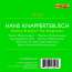 Hans Knappertsbusch dirigiert Brahms &amp; Bruckner, 10 CDs (Rückseite)