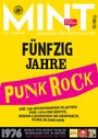 "Fünfzig Jahre Punk Rock. Logo: MINT Magazin für Vinyl-Kultur. Text über Punk-Geschichte, Szene und DDR. Buntes Design."