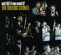 "got LIVE if you want it! THE ROLLING STONES" in gelber und weißer Schrift. Mehrere Fotos von Musikern auf der Bühne.