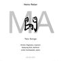 Heinz Reber: MA - Two Songs, CD