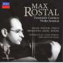: Max Rostal - Twentieth-Century Violin Sonatas, CD,CD