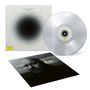 Text: "JÓHANN JÓHANNSSON Orphée". Eine Schallplatte mit transparentem Vinyl, darunter ein Porträtfoto eines Mannes.