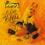 „The Cramps – A Date with Elvis“. Frau mit Teufelshörnern lacht auf gelbem Bett, hält Dreizack. Nostalgisches Rock-Thema.