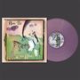 Text: Noah's Ark, Cocorosie. Illustration eines Einhorns, das auf ein Zebra kotzt unter einem regenbogenartigen Bogen. Lila Vinyl.