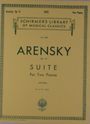 Anton Arensky: Arensky, A Suite op. 15 2 Pf 4 Hands (Oesterle) (Lb1300), Noten