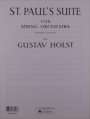Gustav Holst: Gustav Holst: St Paul's Suite (Score), Noten
