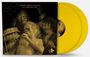 "STONE TEMPLE PILOTS Live at Rolling Rock 2001" auf Plattencover. Gelbe Vinyl-Schallplatten. Musiker-Portraits in Sepia.