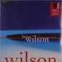 "Brian Wilson Imagination" in weißer Schrift auf einem blauen Hintergrund mit Sternen. Ein roter Aufkleber oben rechts.
