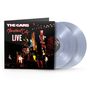 Text: "THE CARS Heartbeat City LIVE". Zwei durchsichtige Schallplatten. Bühne mit Band und bunten Lichtern.