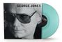 "GEORGE JONES cold hard truth" ist auf einem Schallplattencover mit einem Porträt eines Mannes mit Sonnenbrille zu sehen.
