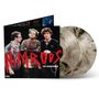 "NIMROD'S - THE SOUNDTRACK", "a GREEN DAY comedy". Drei Figuren in Freizeitkleidung. Zwei marmorierte Schallplatten.