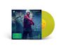 "MORRISSEY Deluxe Notre-Dame" und "Hello Hell, Happy New Tears" auf grünem Sticker; gelbe Vinylschallplatte.
