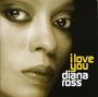 Im Bild steht "i love you diana ross" in gelber und weißer Schrift, daneben ist ein Porträt einer Frau.