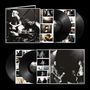 "Warpaint", "ARTIFACT". Schwarz-weiße Cover mit Bandfotos, Vinyl-Schallplatten und kleinen Farbbildern von Menschen.