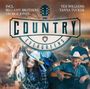 Texte: "Incl. Bellamy Brothers, George Jones; Tex Williams, Tanya Tucker...; Country Evergreens". Szenen mit Pferd, Gitarre.