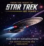 „Star Trek 60 Years. The Next Generation Highlights“. Eine Raumschiff-Illustration im Weltraum mit Sternenhintergrund.