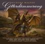 Text: "Richard Wagner Götterdämmerung". Darunter kämpft ein Krieger mit einem großen Drachen in einer Waldlandschaft.
