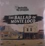 Text: "Melbourne Ska Orchestra", "THE BALLAD OF MONTE LOCO". Illustration einer Westernstadt mit Bergen und einem Reiter.