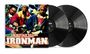"Ghostface Killah featuring Raekwon and Cappadonna Ironman." Drei Männer in bunter Kleidung mit einem Schallplatten-Cover.