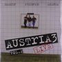 Texte: "Danzer", "Fendrich", "Ambros", "AUSTRIA 3", "VOL. 2", "LIVE". Foto von drei Personen an einer gekachelten Wand.