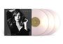"Mariah Carey Daydream". Schwarz-weißes Cover mit Frau. Drei helle Vinyl-Schallplatten rechts.