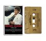 „Michael Jackson Thriller“, Kassettenhülle links, goldene Kassette rechts, Porträt eines Mannes in weißem Anzug.