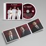 CD-Cover „IL VOLO - OUR CHRISTMAS“. Drei Männer in eleganter Kleidung auf rotem Hintergrund.