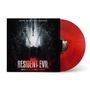 Text: "Original Motion Picture Soundtrack", "RESIDENT EVIL", "Music by Hays Holladay and Ryan Holladay". Winterliche Waldszene.