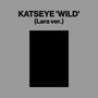 KATSEYE 'WILD' (Lara ver.). Schwarzes Rechteck auf grauem Hintergrund.
