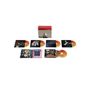 "Tom Petty and the Heartbreakers" Box-Set mit rot-weißem Design, mehreren CDs und Albumhüllen in verschiedenen Stilen.