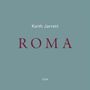 Text: "Keith Jarrett" oben, "ROMA" in Großbuchstaben mittig, "ECM" unten. Hintergrund in Blaugrau.