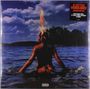Covertext: „A Little Vengeance Jessie Reyez“. Frau im Wasser, Haare brennen, bewölkter Himmel.