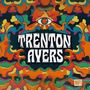 "TRENTON AYERS", farbenfrohes, psychedelisches Design mit einem Auge oben und einem "HIFI"-Logo unten rechts.