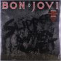 "BON JOVI" oben, "Slippery When Wet" schwer lesbar darunter. Oben rechts kleine Box mit "SPECIAL WLT PICTURE DISC EDITION".