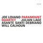 Texte: Joe Lovano, Paramount Quartet, Julian Lage, Asante Santi Debriano, Will Calhoun. Minimalistisch gestaltet.