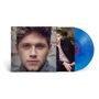 Text: "Niall Horan Flicker". Porträt eines Mannes, daneben ein blaues Vinyl.