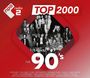 "TOP 2000", "The 90's", Musikgruppen, Logo links oben. Rote und schwarze Farbtöne dominieren.