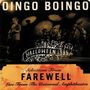 "Oingo Boingo, Halloween 1995, Selections From Farewell, Live From The Universal Amphitheatre." Bühne mit Band.