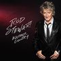 Text: "Rod Stewart Another Country". Ein Mann im Anzug mit blonden Haaren vor einem dunklen Hintergrund.