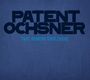 „PATENT OCHSNER“ in großem, dunklem Schriftzug, darunter „THE RIMINI TRILOGIE“ in hellerem Blau auf blauem Hintergrund.