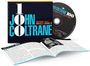 "JOHN COLTRANE 100 Highlights From 1957-1964" auf CD und Begleitheft. Cover: Blau-weiße Schrift auf dunklem Hintergrund.