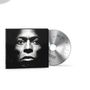 Text: "Miles Davis", "Tutu". Links ein Albumcover mit einem intensiven Gesichtsporträt in Schwarzweiß, rechts eine CD.