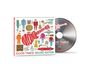 "The Monkees", "Good Times! Deluxe Edition". Illustration mit Retro-Gegenständen und einem CD-Design.