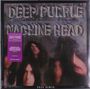 "DEEP PURPLE MACHINE HEAD" steht in großen Buchstaben. Unscharfe Gesichter sind im Hintergrund zu erkennen. "2024 REMIX".