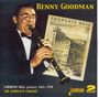 Benny Goodman: Carnegie Hall, January 16th, 1938, CD,CD